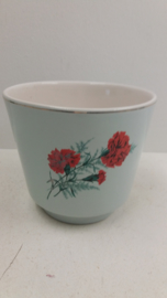 Mooie pot van Frankton met bloemen /  Beautiful pot from Frankton with flowers
