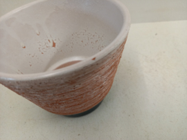 Bloempotten grove structuur groen nr. 2117 4x / Planters with coarse relief  nr. 2117 4x