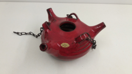 Potterie de Graaf vuurtest rood groot / Pottery de Graaf fire tess red orange big