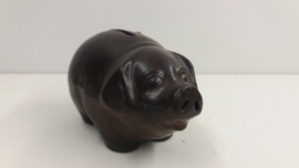 Waxine licht houder in bruin van Jan de Graaf / Waxine holder in brown by Jan de Graaf