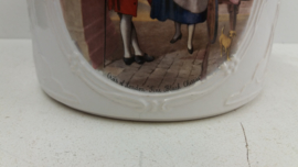 Frankton bloempotten met Engels decors / Planters with English decors