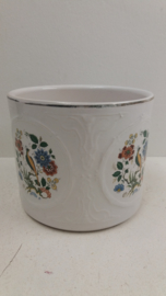 Frankton bloempot met vogels en bloemen / Planter with birds and flowers