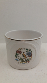 Frankton bloempot met vogels en bloemen / Planter with birds and flowers