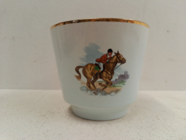 Frankton bloempot met roze bloemen / Frankton flower pot with pink flowers