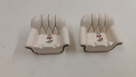 Collectie 7 stoeltjes asbakken reclame / Collection 7 chair ashtrays commercialss