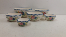Set schalen in Zell decor Gisela 6x. / Set bowls Zell decor Gisela 6x