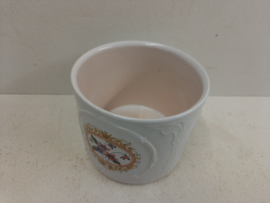 Frankton bloempot met roze bloemen / Frankton flower pot with pink flowers