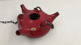 Potterie de Graaf vuurtest rood groot / Pottery de Graaf fire tess red orange big