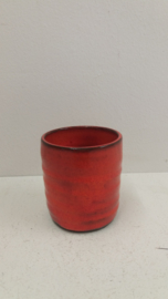 Potterie de Graaf beker rood  / Pottery de Graaf mug red