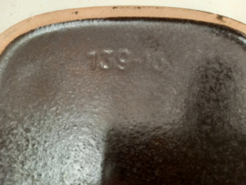 Scheurich 139-14 Asbak in bruin met rood / 139-14 ashtray in brown with red