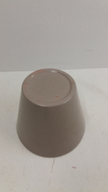 2 grijze bloempotjes nummer 26-2 / 2 gray planters number 26-2