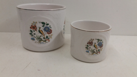 Frankton bloempotten met een retro decor / Planters with retro decor