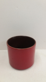 Rode bloempot in nummer 2119 maat 2 / Red planter in number 2119 size 2