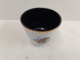 Frankton bloempot met ruiter op paard / Frankton flower pot with rider on horse