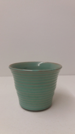 Bloempotjes groen 2111 gemerkt A / Planters in green 2111 marked A