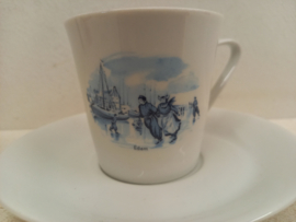 Bavaria kop en schotel met schaats afbeelding / Bavaria cup and saucer with skate image