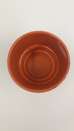 Oranje pot met paisley in nummer 291 / Orange planter with paisley in nr. 291