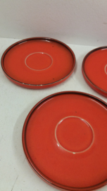 Oranje servies, 26 delig / Orange service, 26 pieces