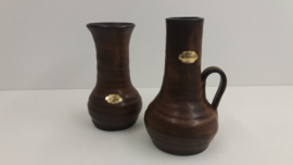 Vaas in bruin Avendo van Jan de Graaf / Vase in brown Avendo by Jan de Graaf