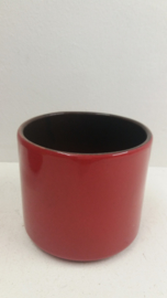 Set rode bloempotten in nummer 2119 / Set red planters in number 2119
