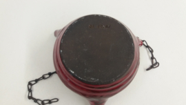 Potterie de Graaf vuurtest rood groot / Pottery de Graaf fire tess red orange big
