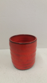 Potterie de Graaf beker rood  / Pottery de Graaf mug red