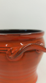Speck Oranje met oortjes 10.5 x 15 cm. / Orange with little handles 4.1 x 5.9 inch.