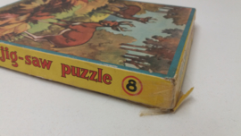Wooden Jigsaw met 2 herten / Wooden Jigsaw with 2 dear