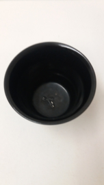 Bloempotjes zwart 2111 gemerkt 0 - 000 / Planters in black 2111 marked 0 - 000