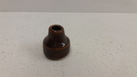 Minivaasje in bruin 3.5 cm. / Mini vase in brown 1.3 inch.
