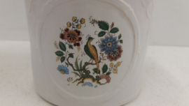 Frankton bloempot met vogels en bloemen / Planter with birds and flowers