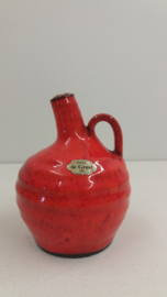 Potterie de Graaf vuurtest rood oranje / Pottery de Graaf fire tess red orange