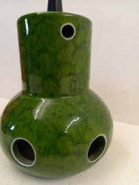 2 groene keramische lampen / 2 green ceramic lamps