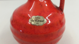 Potterie de Graaf vuurtest rood oranje / Pottery de Graaf fire tess red orange