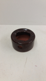 Theelichtje in bruin 9.5 cm. / Little tealight in brown 3.7 inch.