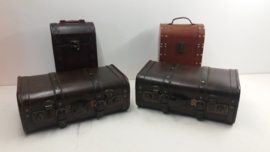 Luxe houten wijnkoffer voor 2 flessen / Luxery wooden winecase for 2 bottles