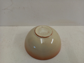 Mooi schaaltje gemerkt H v D en 393-2 oker / Nice bowl marked H v D and 393-2 ocher