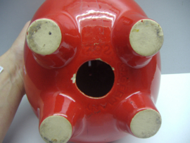 Grote rode spaarpot varken / Big saving piggy