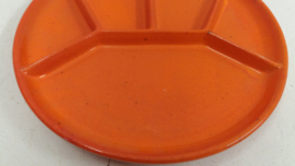 Fondue borden in Oranje van Gerz / Fondue plates in Orange by Gerz