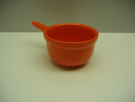 Sauskommetje met steeltje Oranje / Little sauce bowl with a handle Orange