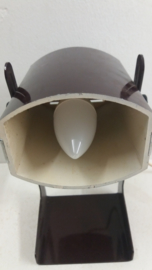 Retro bruine bureau lamp / Retro brown desk lamp