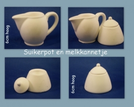 Suikerpotje en melkkannetje