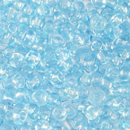 Rocailles blauw aquamarine transparant 3 mm 20 gram