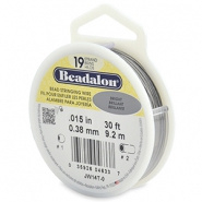 Beadalon rijgdraad 19 draads 0,38 mm 9,2 meter