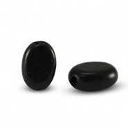 Natuursteen kraal Obsidian 8x6 mm ovaal