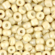 Rocailles geel creamy soft 4 mm 20 gram