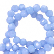 Facetkraal blauw sky 4 mm 20 stuks