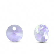 Crystal glas hanger paars licht rond 6 mm