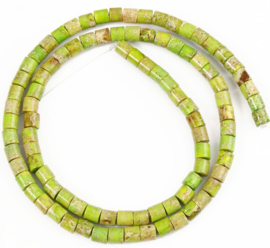 Natuursteen kraal groen mixed disc 4 mm