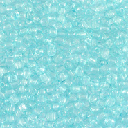 Rocailles blauw arctic transparant 2 mm 20 gram